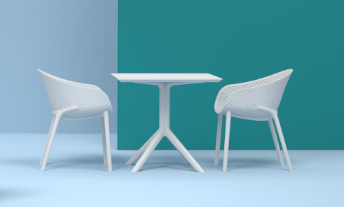 krzesła i stół - zestaw mebli siesta